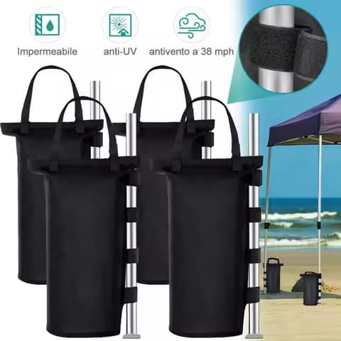 Lot de 4 sacs de poids – parasol de terrasse