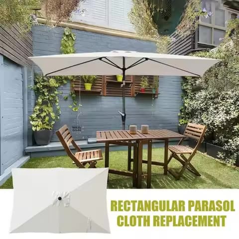 Toile de remplacement rectangulaire – parasol cantilever